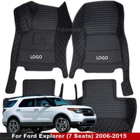 for ford explorer 7 seats 2015 2014 2013 2012 2011 2010 2009 2008 2007 2006 car floor mats carpets leather dash auto styling