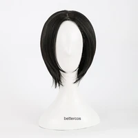 nana oosaki nana cosplay wigs black short straight central parting hairstyles heat resistant synthetic hair wig wig cap