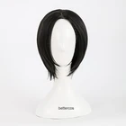Парик для косплея Нана Осаки Нана, термостойкий Черный прямой парик из синтетических волос с короткими прямыми волосами, с шапочкой