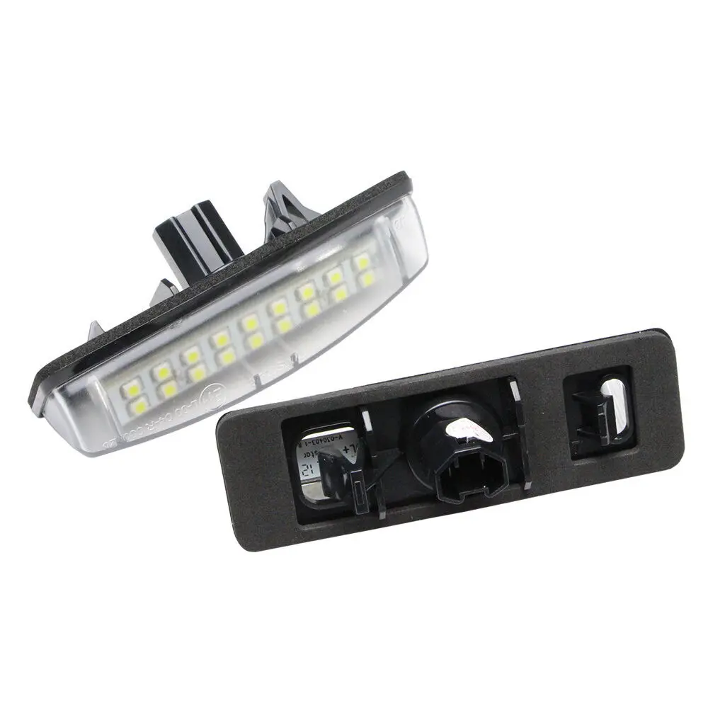 Автомобильная светодиодная лампа для номерного знака 2 шт. 12 В 6000 К 18 светодиодов