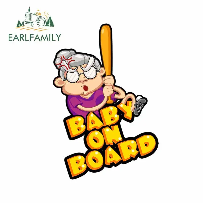 Автомобильные наклейки EARLFAMILY детские мультяшное аниме украшение для заднего