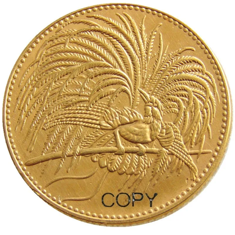 

Germany New Guinea 20 mark 1895 A Bird of Paradise Gold Plated Copy Coin