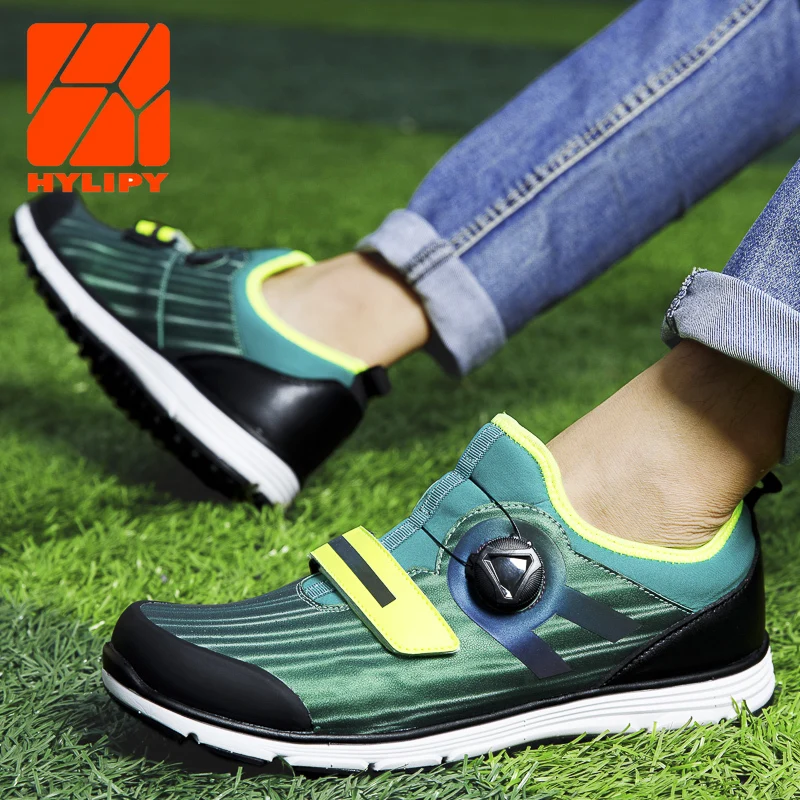 

Golf Shoes Men Footwear Size 40-45 White Spikeless Outdoor Waterproof Shoes Breathable with Shoe Pin Anti Sideslip Fixed Nail