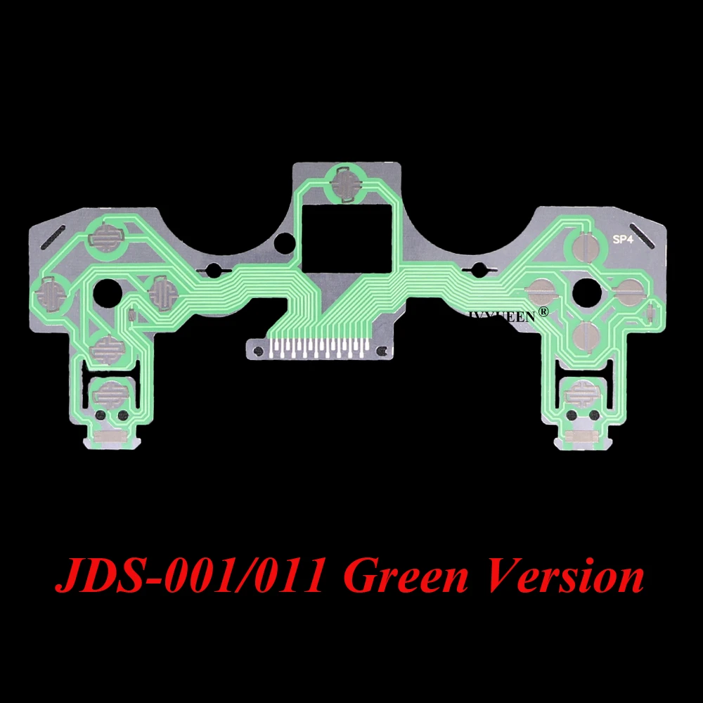 JDS-001 011 Green IVYUEEN замена кнопок ленточная печатная плата для PS4 Dualshock 4 Pro тонкая проводящая пленка для контроллера пленка клавиатура гибкий кабель PCB - Цвет: JDS-001 011 Green