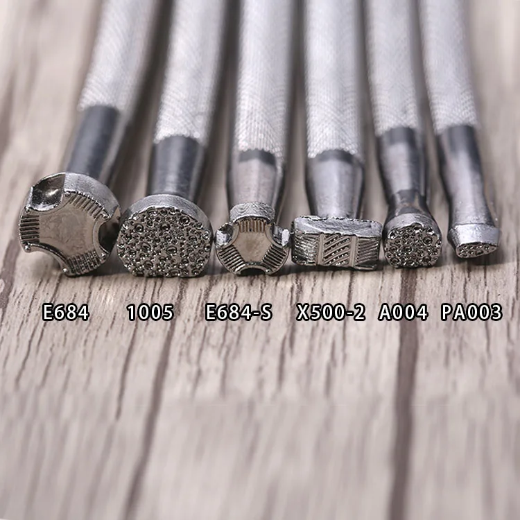 6 шт./компл. из алмазов ручной работы резьба по коже искусство кожи специальный