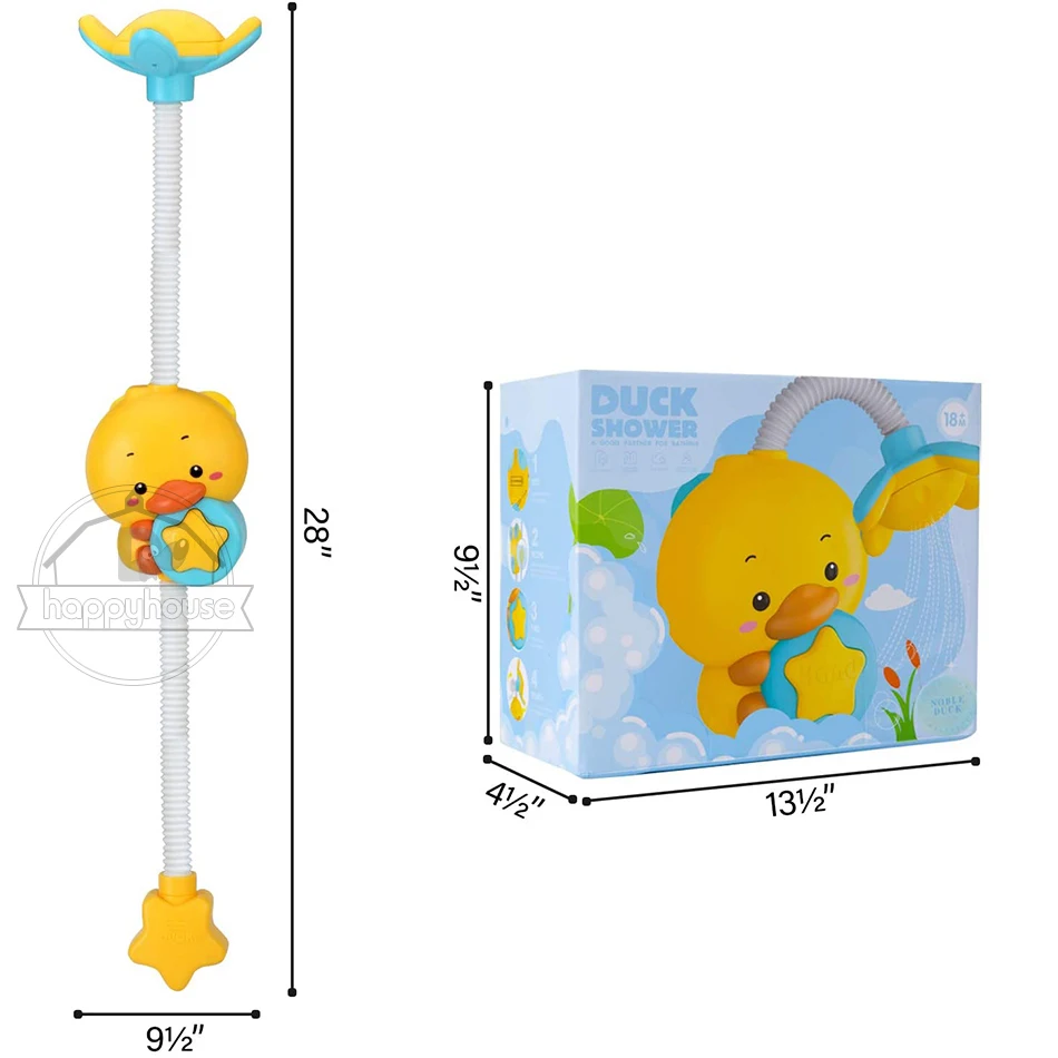 Детские игрушки для ванной детей утка комнаты Душ с присоской Электрический
