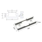 Т-образный паз для деревообработки, крестовой коннектор, направляющая для электрической циркулярной пилы, откидной стол для пилы, части для пересечения дорожки