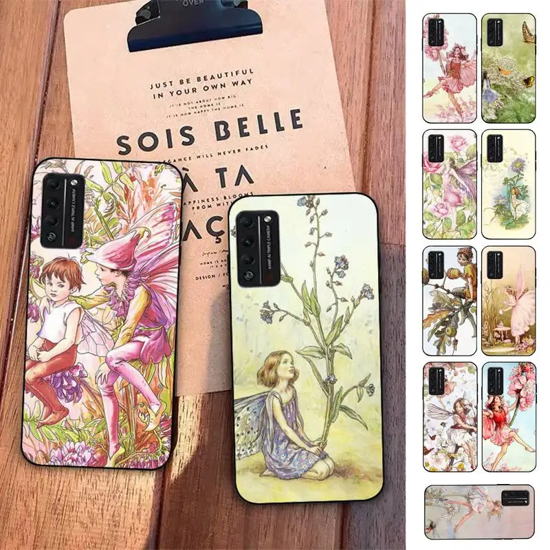 

Beautiful Flower Fairy Illustration Phone Case for Huawei Honor 10 i 8X C 5A 20 9 10 30 lite pro Voew 10 20 V30