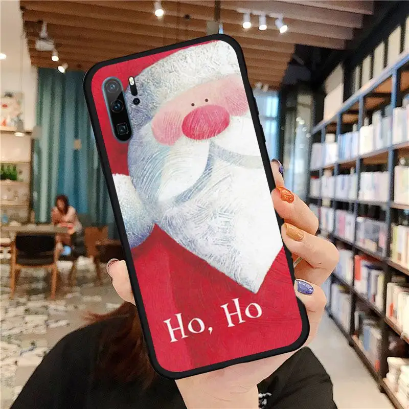 

Merry Christmas New Year fashion Phone Case For Huawei honor Mate P 9 10 20 30 40 Pro 10i 7 8 a x Lite nova 5t