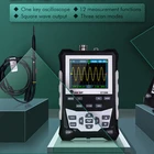 TOOLTOP 120 МГц сигнала полос пропускания осциллографа 500 мсс частота дискретизации красочные аналогово-цифровой осциллограф Подсветка мультиметр