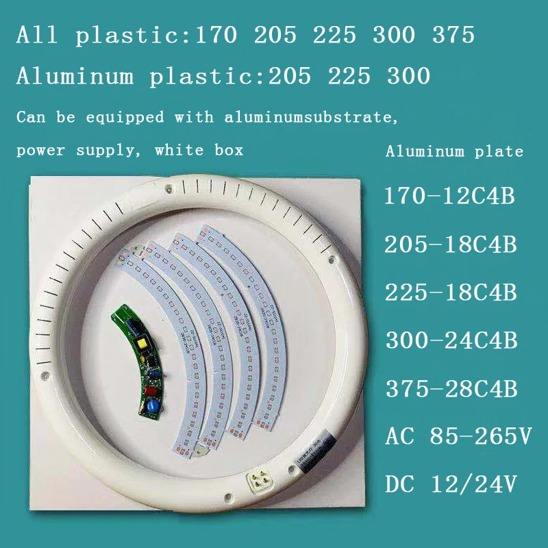 9 Вт 10 Вт 14 Вт 18 Вт 20 Вт, СИД круглая труба Ac85-265v G10 Q Smd2835 T9 светодиодный круговой светодиодные трубки с кольцеобразным соплом из литого алюминия лампа кольцо