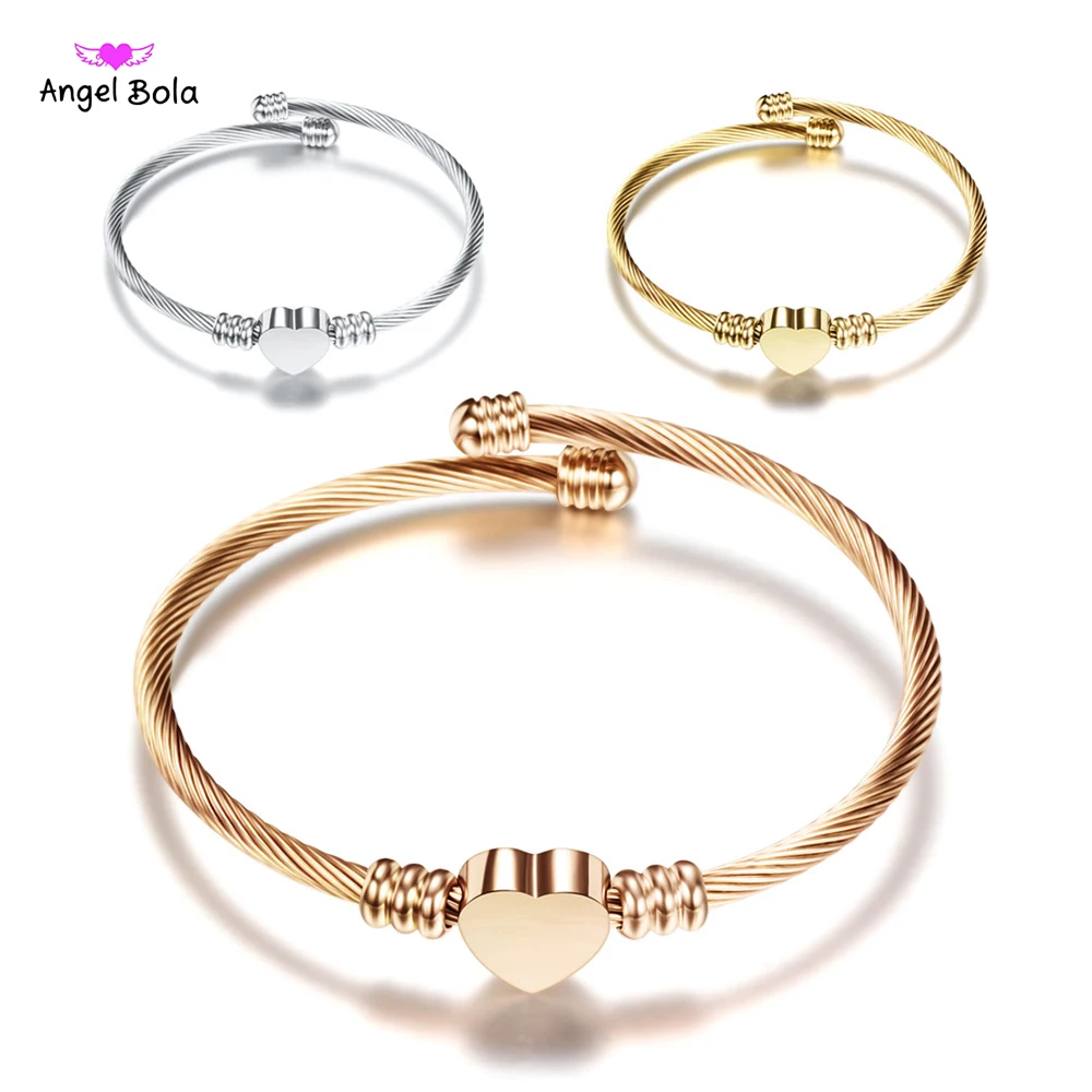 Модные браслеты-манжеты для влюбленных браслеты женщин браслет из нержавеющей