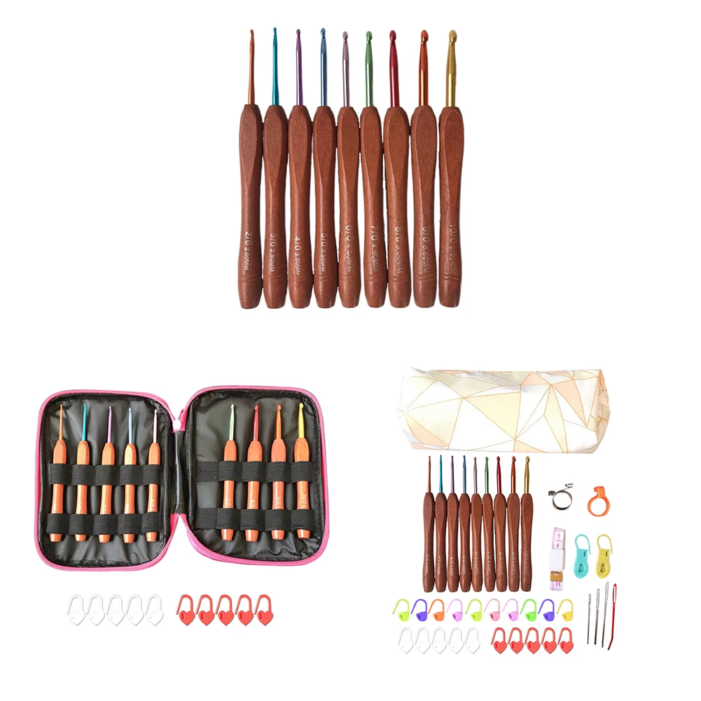 Бамбуковые вязальные спицы крючки для вязания ручной работы Вязание Плетеный