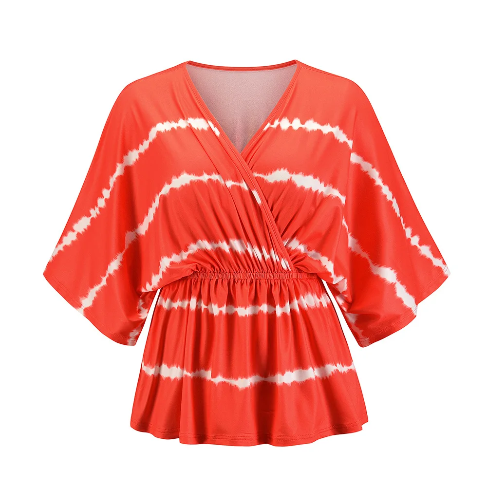 

Yg brand women's clothing Russian style fashion bat sleeve T-shirt 2021 spring and summer new large casual top