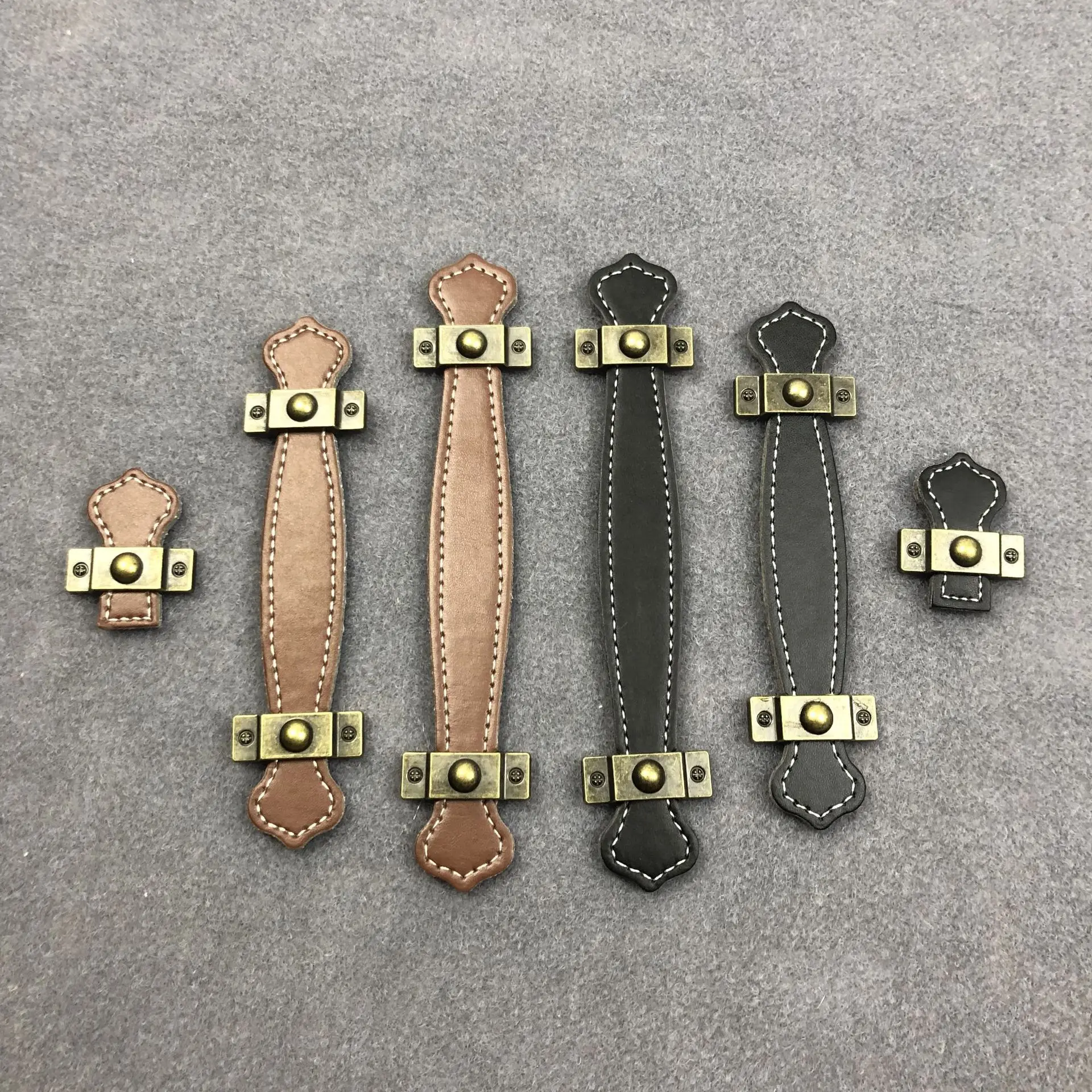 1 х ручки из мягкой кожи для мебели шкафа нагрудного ящика чемодана ручка с