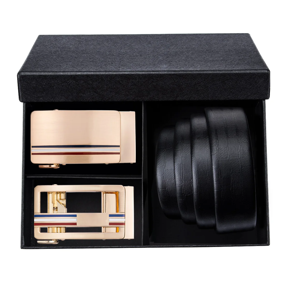 Мужской ремень черный 100% кожа на талию мужской подарок Barry.wang 2 шт. автоматические