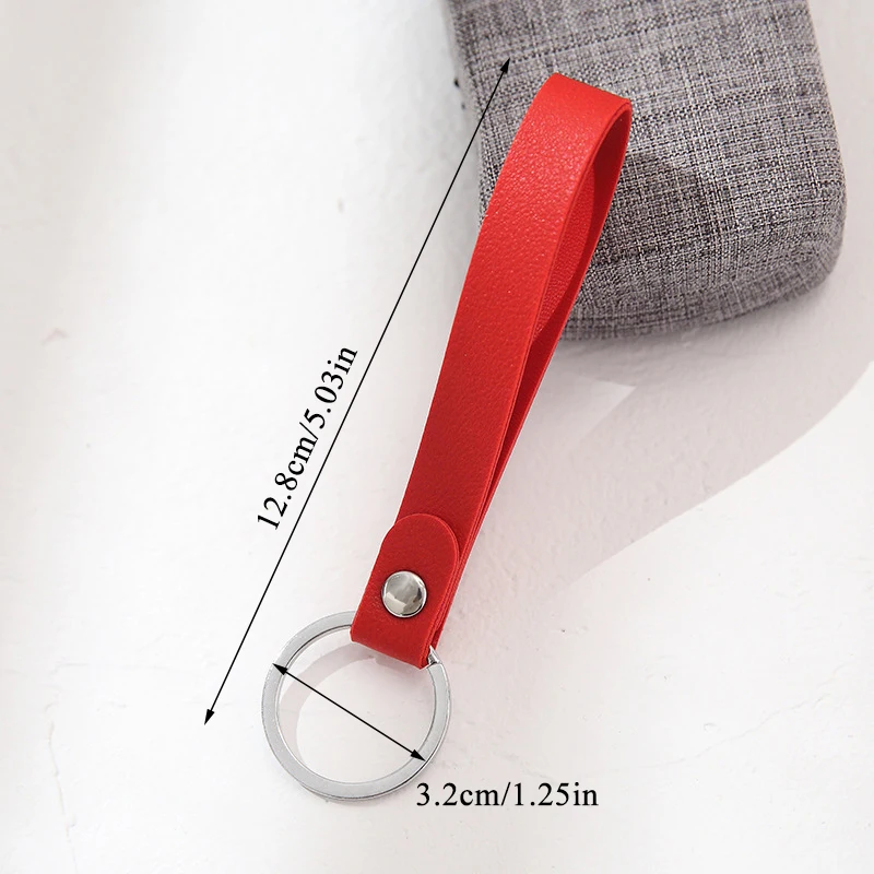 

1PC Vintage Key Holder Wallet Leather Housekeeper Mini Solid Color Unisex Key Ring Holder Bag Women Men Car Key Chain