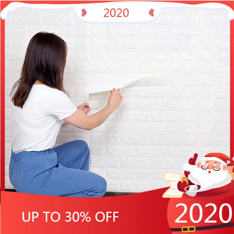 

3D Wall Brick Stickers Self adhesive Wallpaper Peel and Stick Panel Living Room Bedroom Kids Room Brick Wall Papers Home Decor