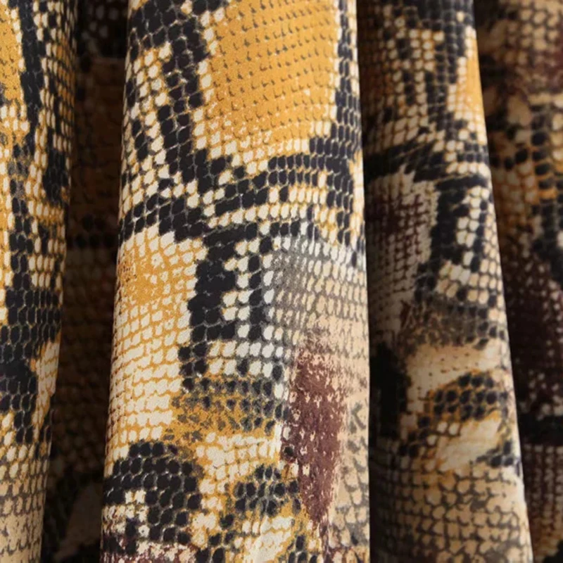 2019 летняя и осенняя Женская богемная юбка с принтом животных винтажная Дамская