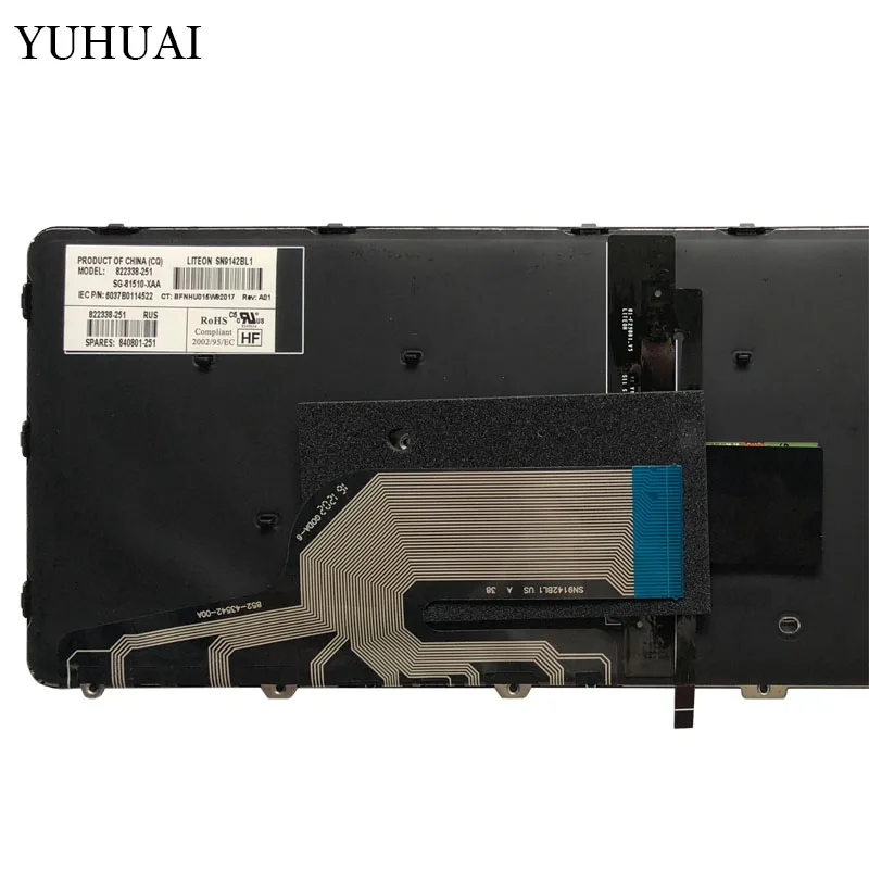 Новая русская Клавиатура ноутбука с подсветкой для hp Probook 430 G3 430 G4 440 G3 440 G4 445 G3 640 G2 645 G2 с рамкой/джойстик