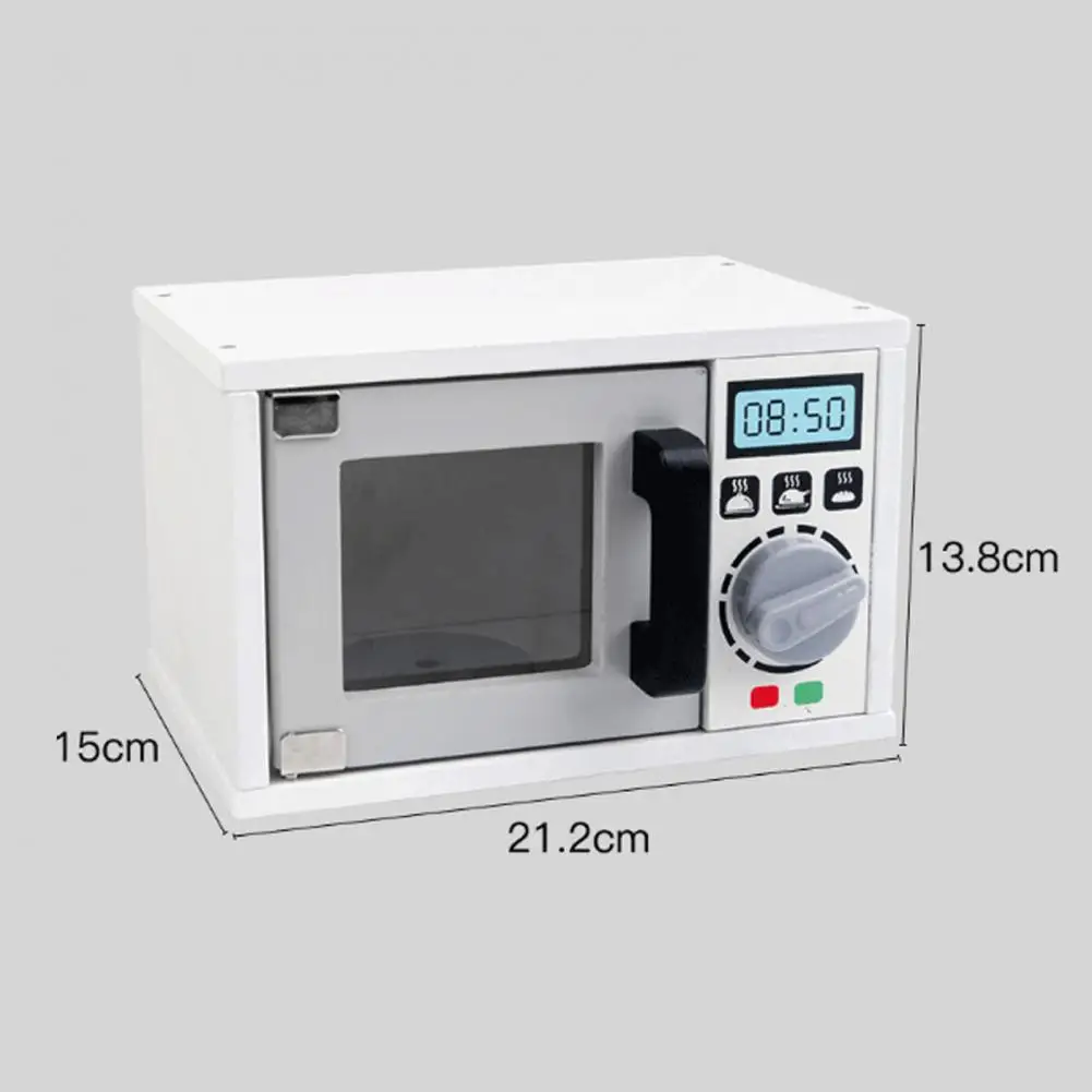 

Wooden Children Simulation Microwave Oven Kitchen Baking Parent-child Interactive Play Pretend Toys