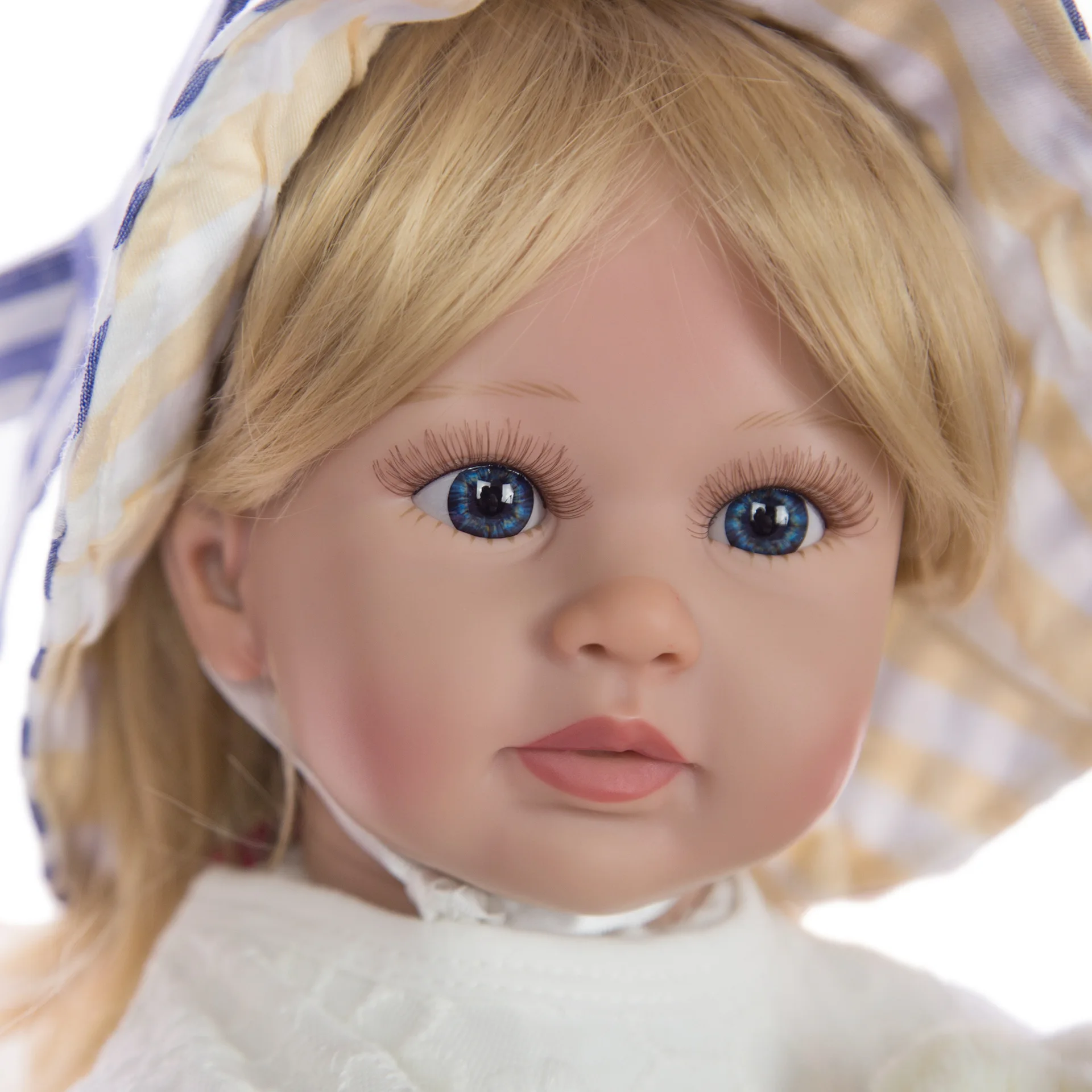 Детский подарок мягкий силиконовый Реборн детские куклы с милой шляпой девочка 58