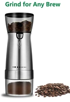 electric coffee grinder usb office home portable use supplied coffee bean