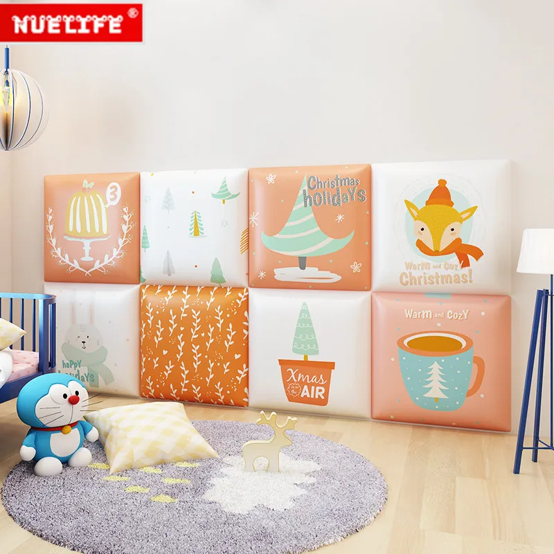 

Cartoon tea cup pattern household wall sticker kids soft pack bedroom dormitory room bedside decorations background wall sticker