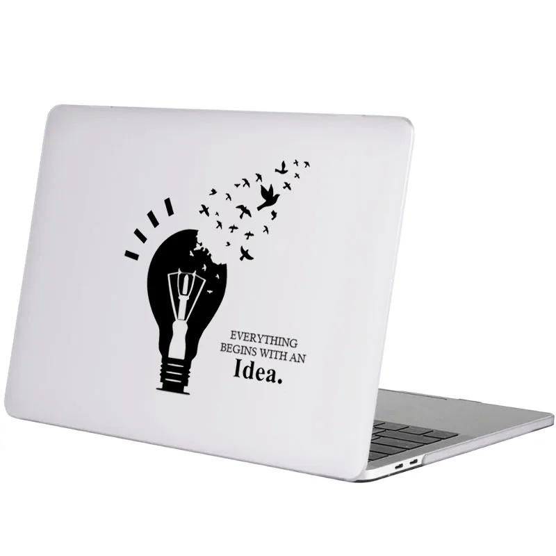 Виниловая наклейка для ноутбука стикер с цитатой о лампочках MacBook Pro Air Retina 16