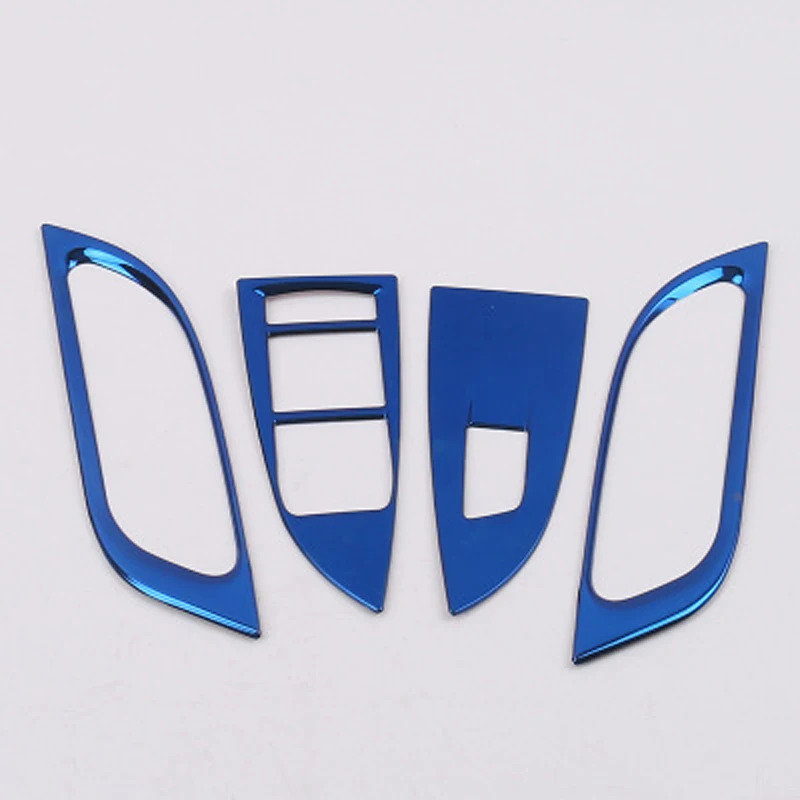 

4 Pcs/set of Stainless Steel Car Window Control Panel Protection Frame Car Interior Decoration Sticker for Chevrolet CRUZE 2017