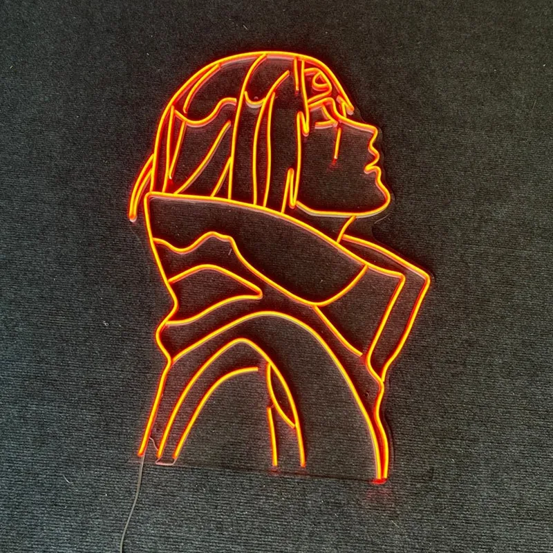 Аниме неоновая вывеска светодиодная Ночник декор комнаты настенный Декор