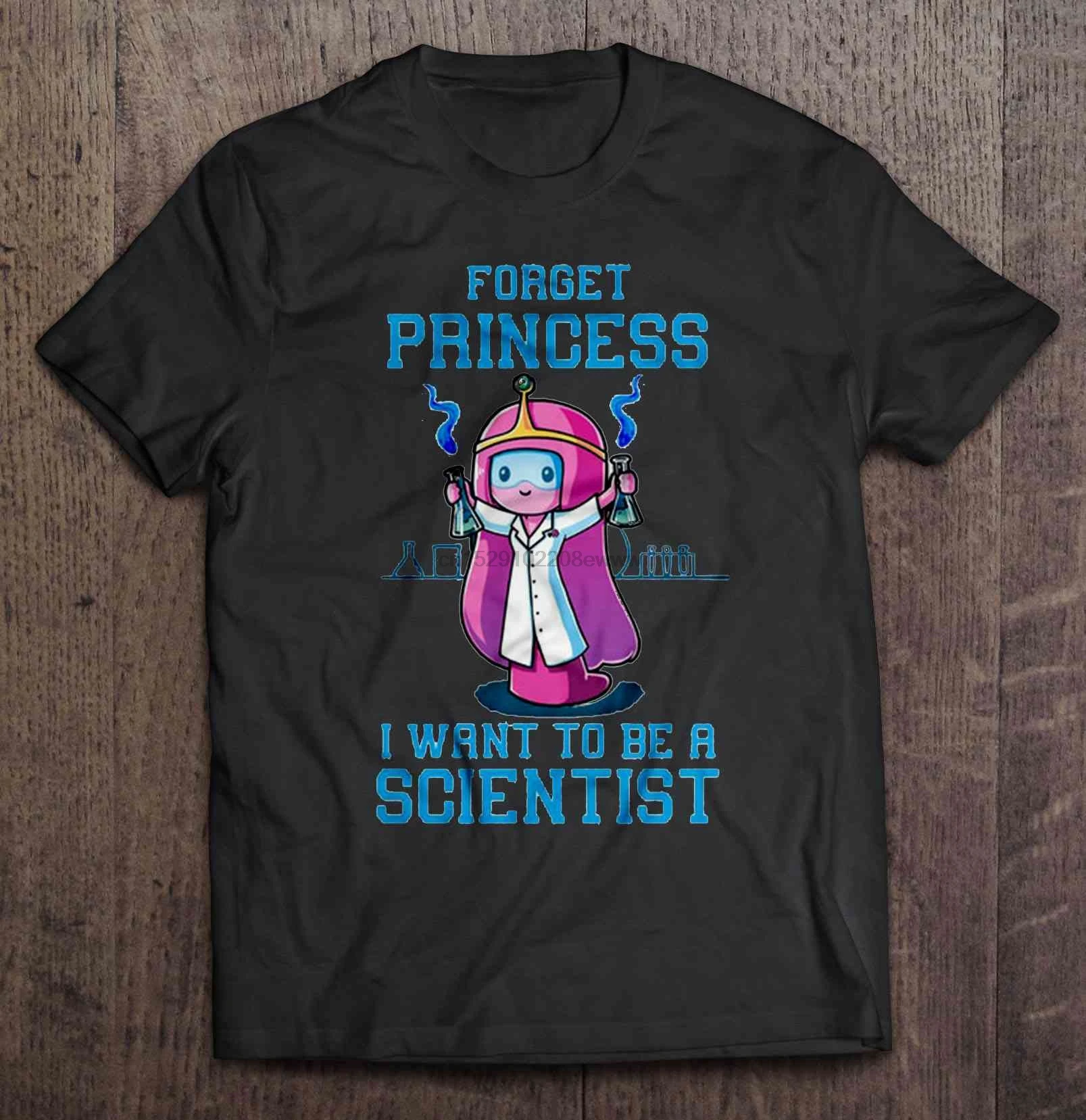 Мужская футболка забудьте принцессу я хочу быть учёным-принцесса жвачка женская