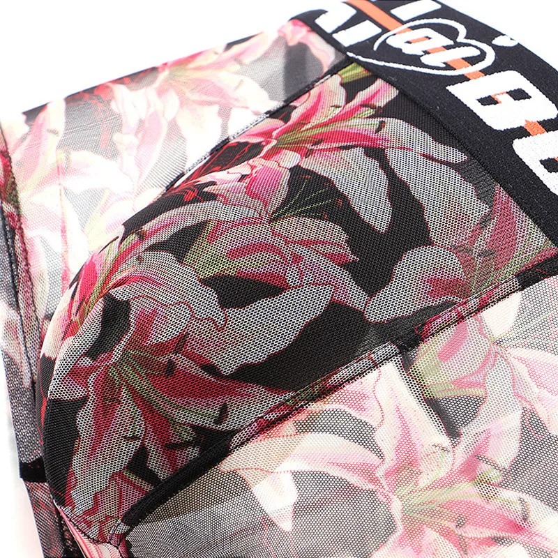 Мужские боксеры сексуальное белье прозрачные трусы Puoch с пенисом кружевные