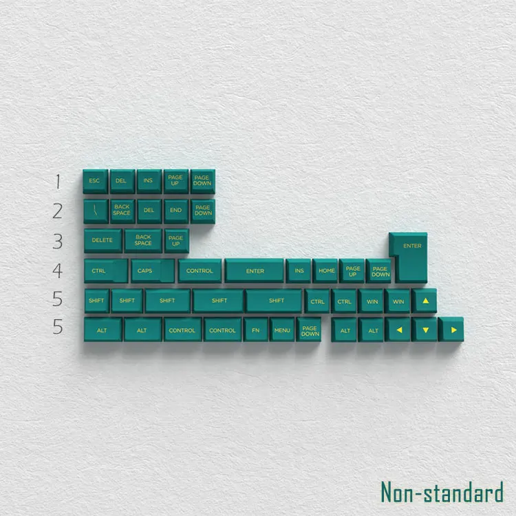 OSA Keycaps Marrs green PBT двухцветное литье под давлением подходит для большинства