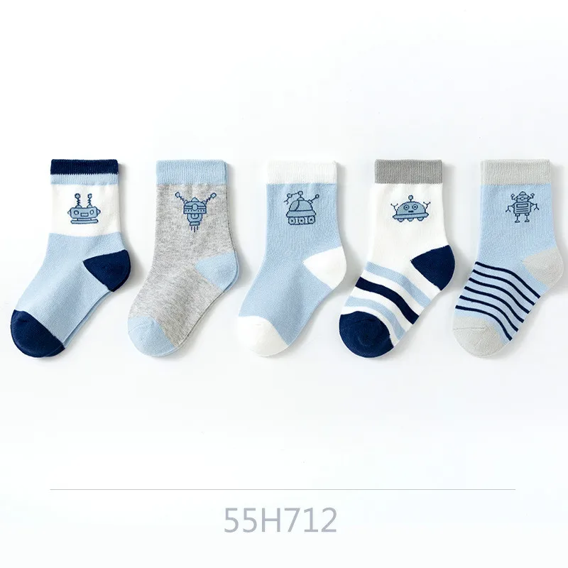 

Cotton Baby Girl Kids Socks Autumn Cute Cartoon Sport Socks Comfortable Print Winter Warm Children Socks 5 Pairs/lot Boy Socks