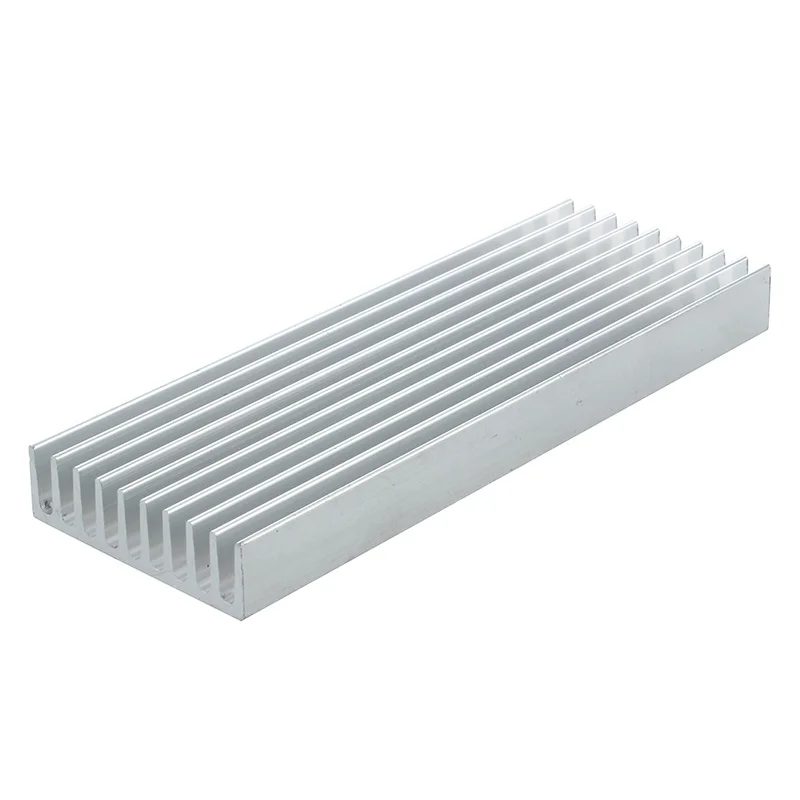 Алюминиевый радиатор 100 мм × 35 X 10 IC MOSFET SCR серебристый компонент | Компьютеры и