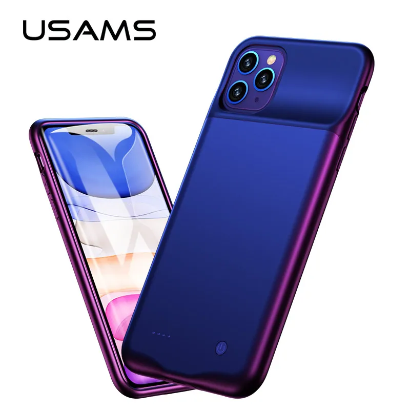 Чехол USAMS Power Bank для iPhone 11 pro max внешний портативный чехол зарядки аккумуляторов