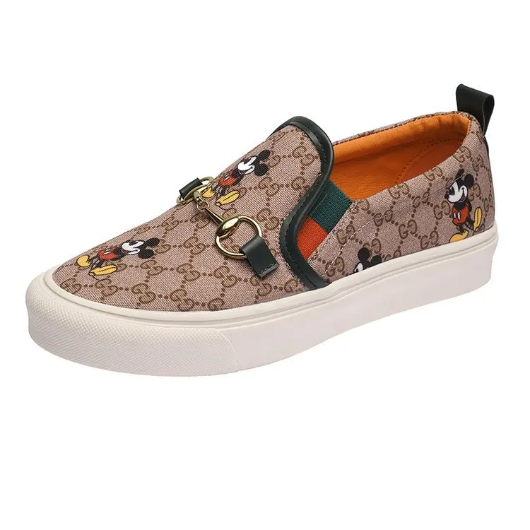 Женские лоферы на плоской подошве Женская прогулочная обувь без шнуровки