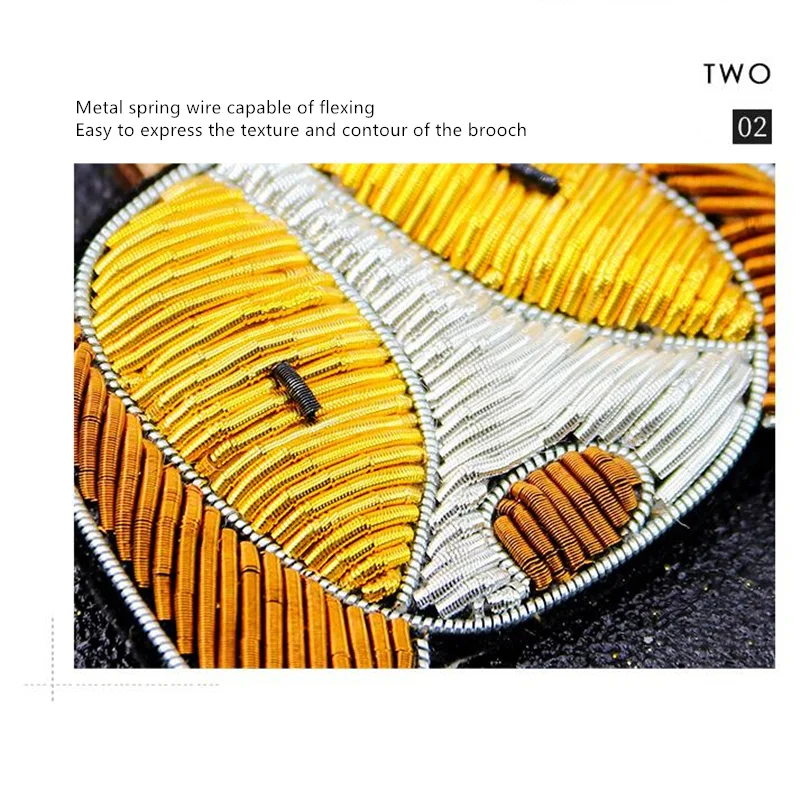 

Good luck personality creative fun badge cute cat Indian silk hand-embroidered brooch pin female exquisite cute animal jewelry