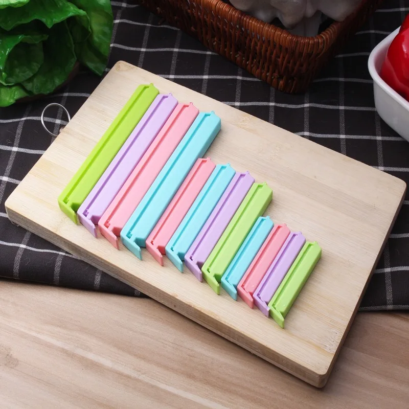 12 шт. пищевой уплотнительный зажим карамельный цвет влагостойкий пакет с зажимом