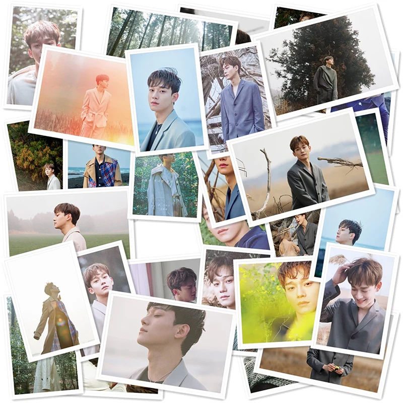 Kpop EXO CHEN SOLO Album фотография Поляроида Lomo Card Fans EXO вентиляторы подарки металлический ящик 30 шт./кор. Прямая
