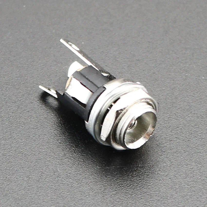 

YuXi 10pcs/Lot DC 5.5mm x 2.1mm DC Power Supply Socket Connector Metal Panel Mount Socket Jack DC Connectors Terminal Adapter