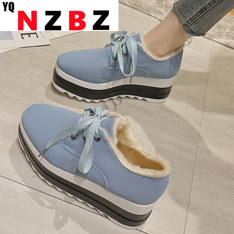 

35-40 Spring Casual Solid Flat Women Shoes Patent Leather Lace-Up Loafers Flat Platforms British Style Ladies Oxfords