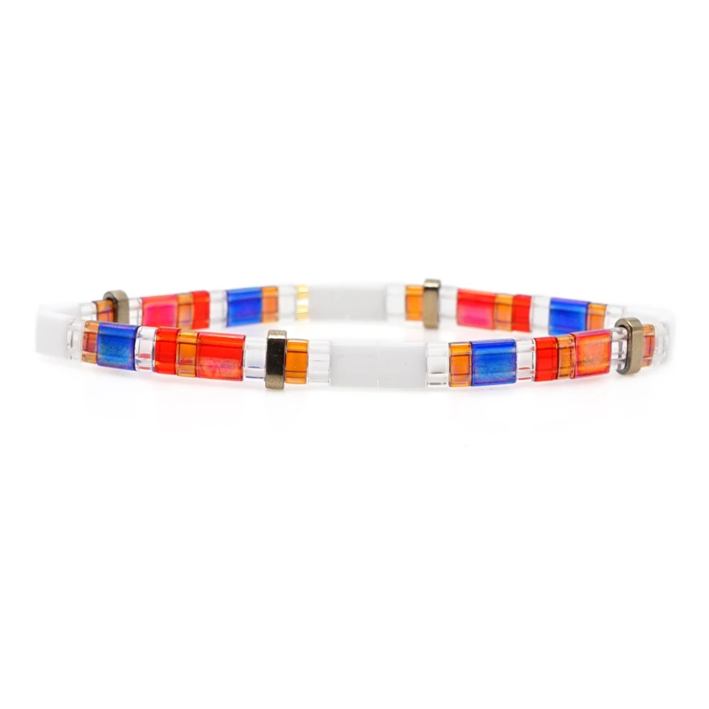TL-B190175B Go2boho браслет для женщин Miyuki браслеты богемные Тила бусины летние пляжные ювелирные изделия Pulseras Mujer красочные Insta Мода - Окраска металла: TL-B190175B
