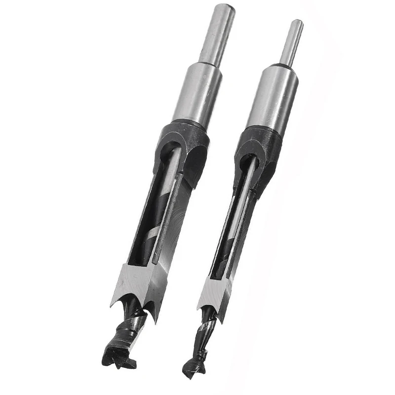 

2 X 10mm/16mm Square Hole Saws Mortise Chisel Auger Drill Bits Woodworking Sets