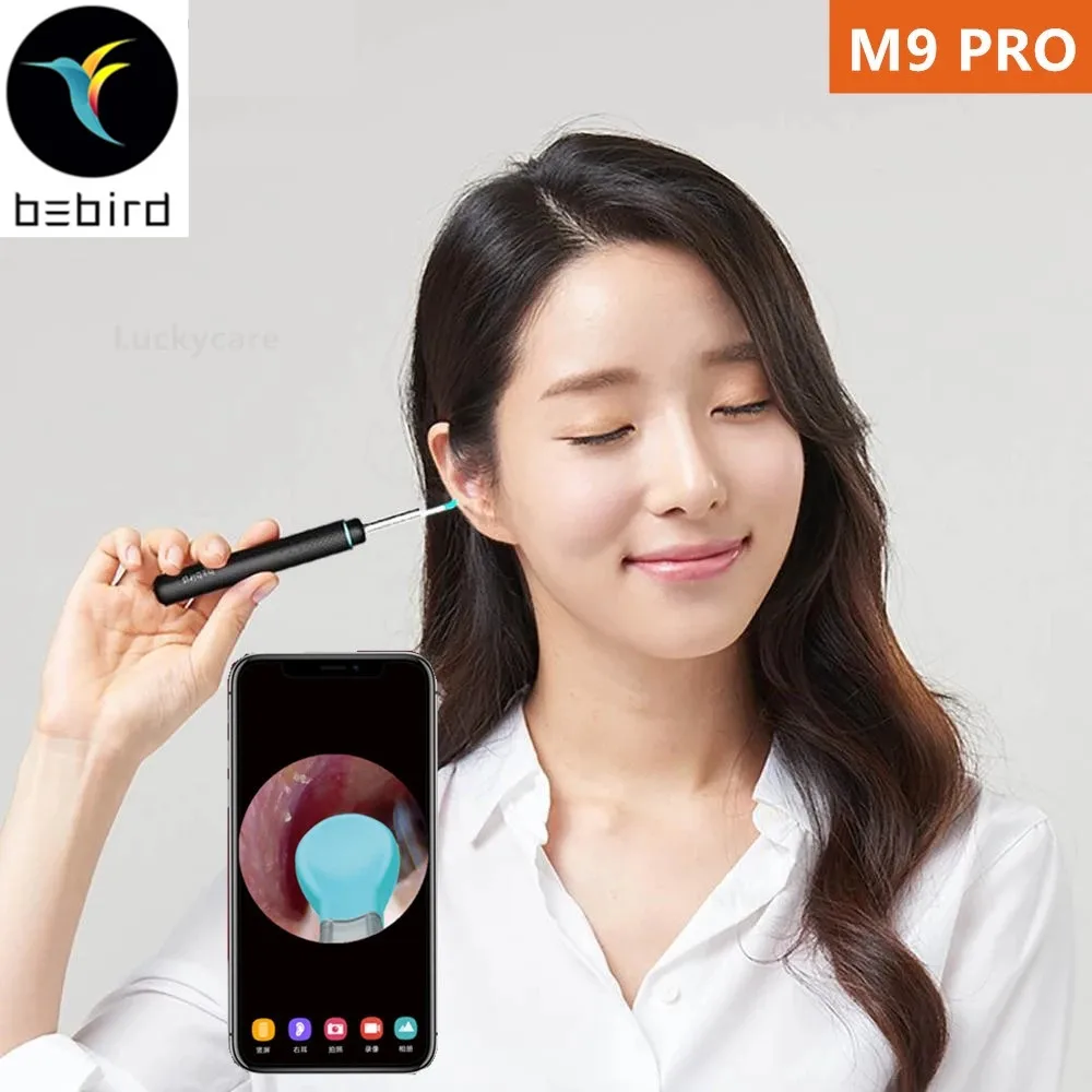 

Bebird M9 Pro Smart HD Visual Ear Stick In-Ear Cleaning Endoscope 300W Mini Camera Otoscope Borescope Ear Wax Removal Picker