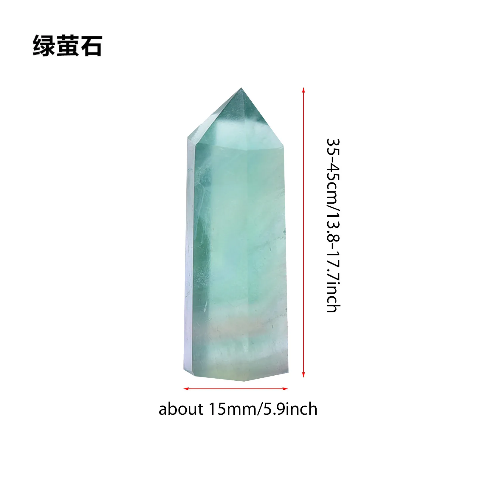 Натуральный гексагональный Кристалл кварцевая лечебная флюоритовая палочка