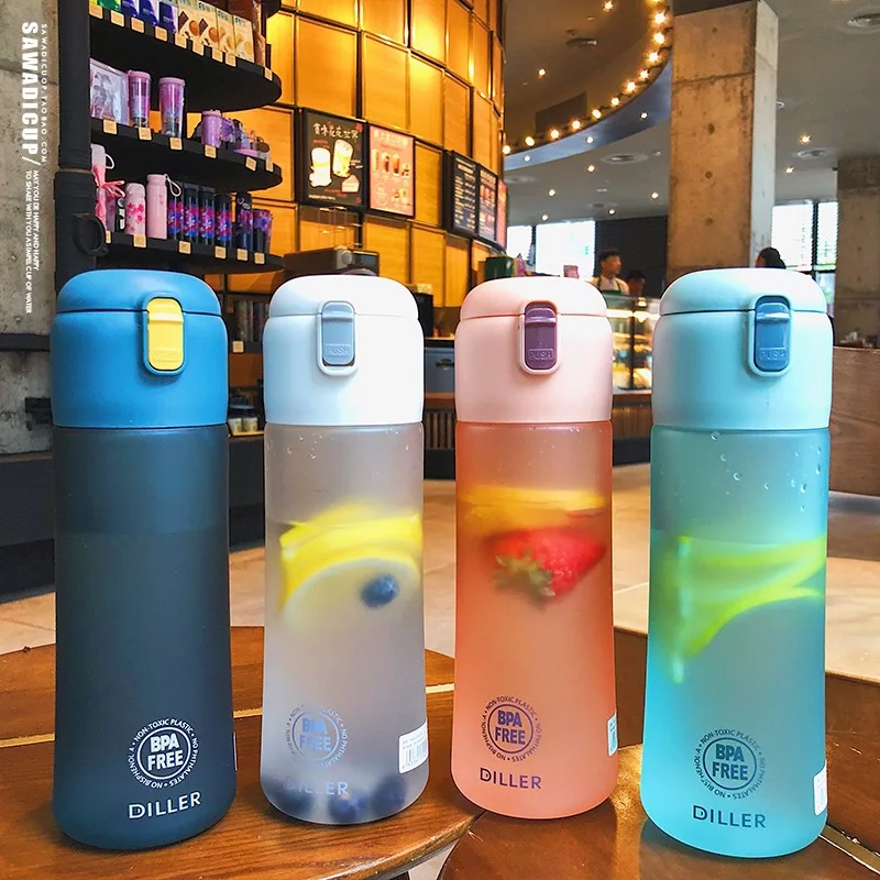 Бутылка для воды популярная серая мужская Спортивная дорожная бутылка напитков