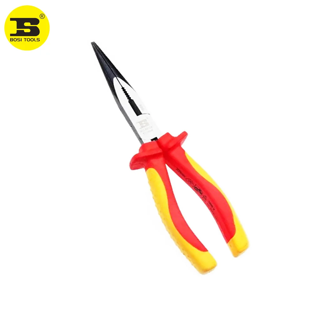 BOSI VDE Изолированные плоскогубцы с длинным носом 6 ''/160 мм|cutting pliers|long nosepliers cutting |