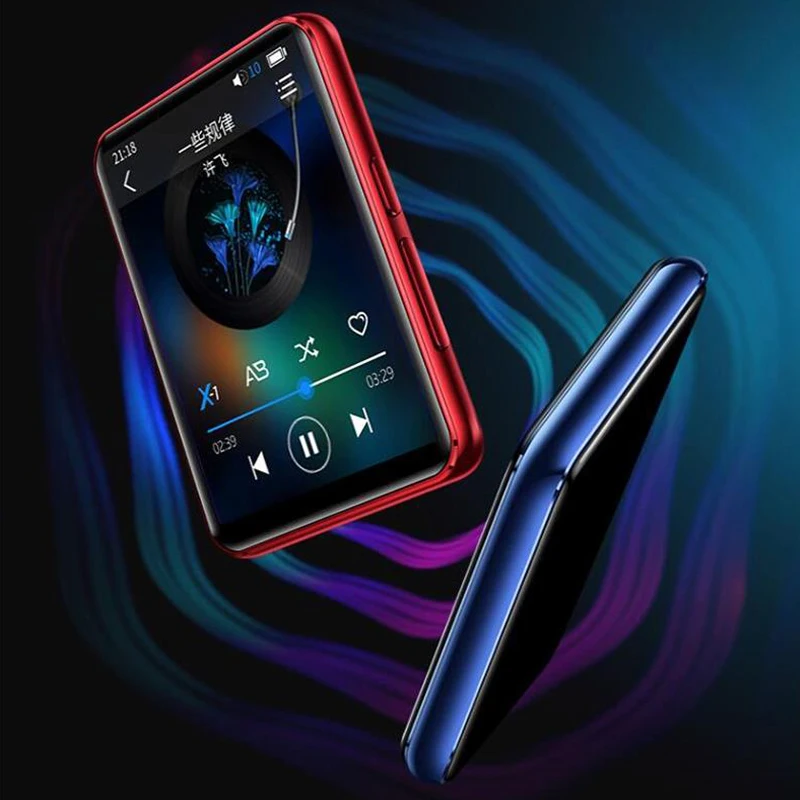 CHENFEC-C5 MP4 плеер Bluetooth5.0 HiFi lossless музыкальный с динамиком 2 5 дюйма полный сенсорный